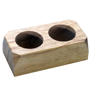 Asztali savtartó fából 2 üvegnek