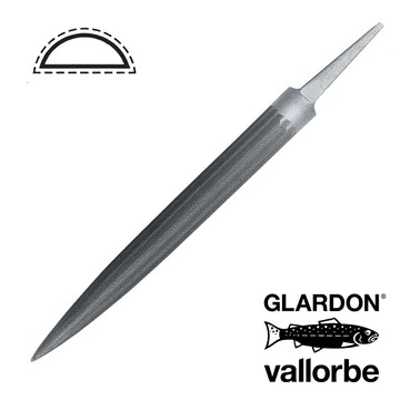 Féldomború kézi reszelő - 125mm - 0 - Vallorbe