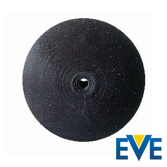 Szilikon polírozó 22 mm - EVE - fekete - lencse forma