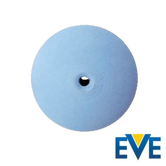 Szilikon polírozó 22 mm - EVE - kék - lencse forma