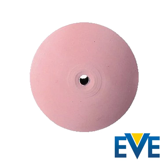 Szilikon polírozó 22 mm - EVE - rózsaszín - lencse forma