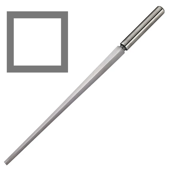 Foglalat felütővas - szögletes - 3,2 mm x 3,2 mm - 12 x 12 mm