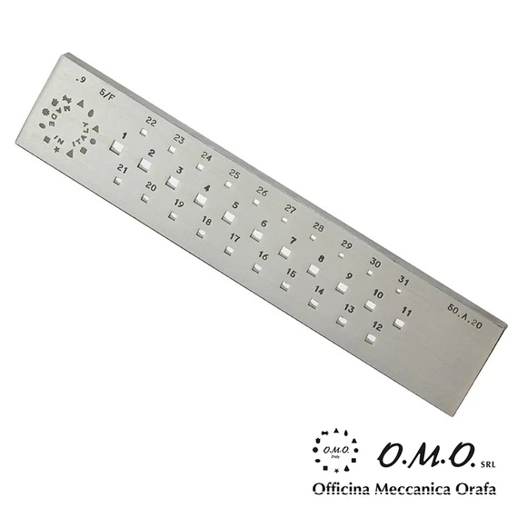 Szögletes húzóvas 5/F - 5 - 2 mm - O.M.O Italy